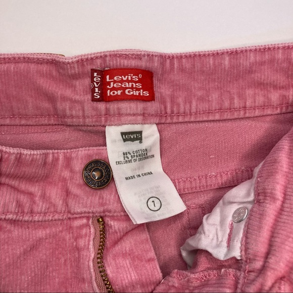 Levi’s | Girls Pink Corduroy Boot Cut Pants - Picture 4 of 9